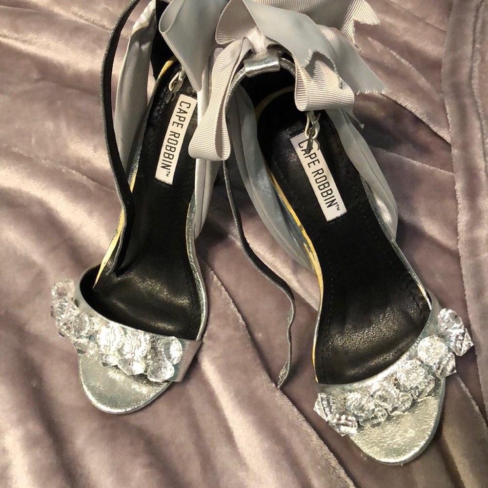 Silver heels